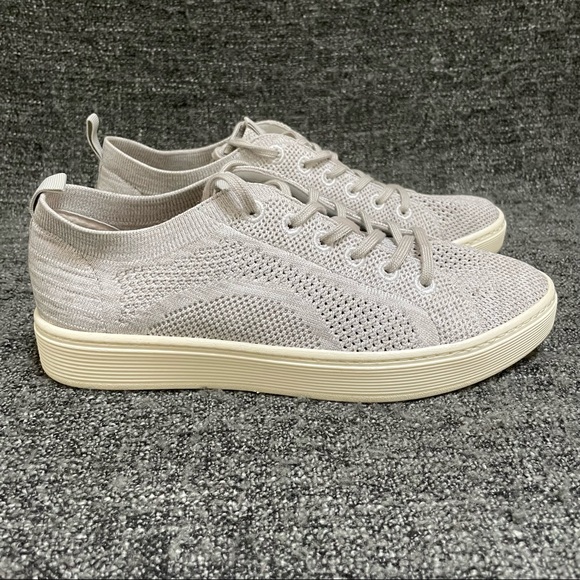 Sofft Shoes - Sofft 8.5 Somers Sneakers Knit Mesh Light Grey Lace Up Tie Retail $110